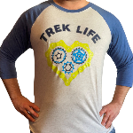 Click here for more information about AEBT Trek Life Baseball Tee (Blue)