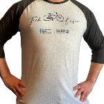 Click here for more information about AEBT Trek Life Baseball Tee (Gray)