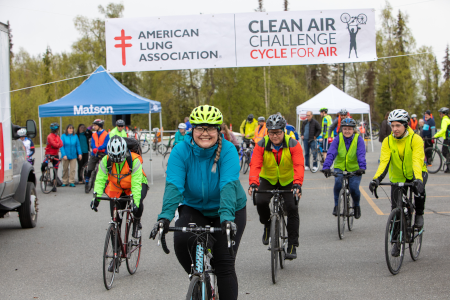 Cycle For Air starting line