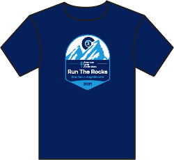 Run the Rocks 2020 t-shirt