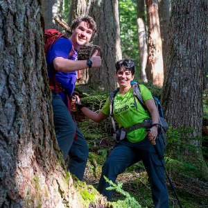 Nisha Smith & Fellow Rainier Climber Scott Moser @ Mt Rose Training Hike