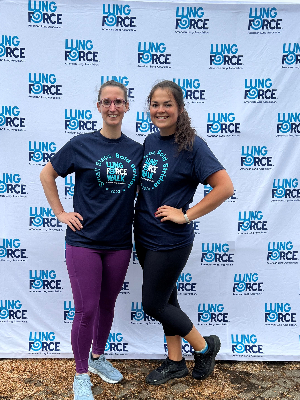 Alyssa and Cassandra at Hartford's Lung Force Walk 2023!