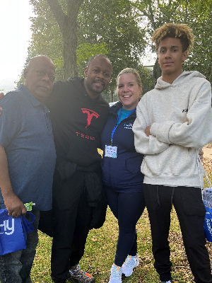 My family showing up to support the 10th Annual Lung Force Walk!